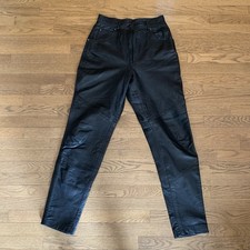 Wilson, Black Leather Pants Women  s Size 12 Used Condition