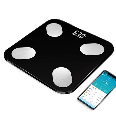 Personenwaage Digital Bluetooth Körperfettwaage APP Waage 180 kg Schwarz DHL