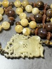 Vintage Chinese Hand Carved Jade Bead Necklace estate sale — photo 1