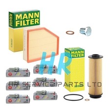 KIT TAGLIANDO FILTRI UOMO + CANDELE NGK PER BMW 540i G30 XDRIVE 3.0 16-23