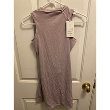 NWT Halara Lavender Purple Backless Active Dress BuiltIn Bra Tank Mini Flare XXS