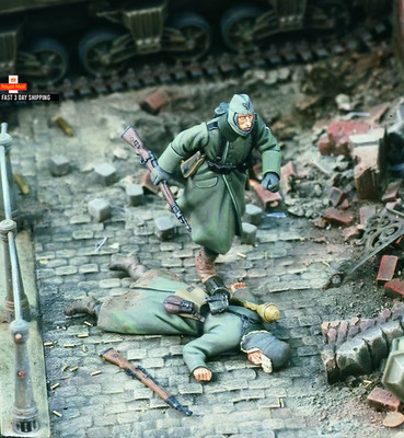 1/35 Modellbausatz Resin Bausatz läuft für Cover, 8. Weltkrieg