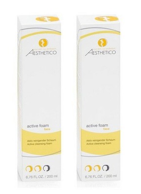 (103,80 EUR/l) AESTHETICO active foam Set 2x200 ml + 1ml Hyaluron Gel