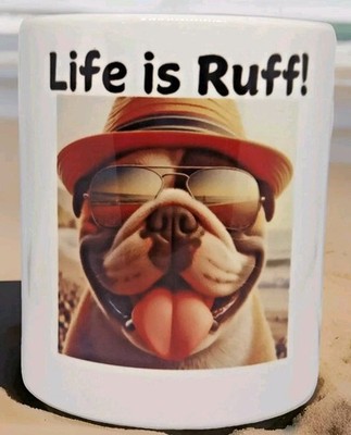 Freche englische Bulldogge Tasse lustig Hundeliebhaber Neuheit Haustiere Geburtstagsgeschenk für ihn sie