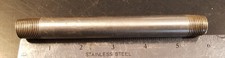 316 STAINLESS STEEL PIPE NIPPLE SCH 80 - 3/8" MNPT x 5.75"
