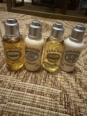 New L'Occitane En Provence 4-piece Amande Almond Oil Bath & Body Travel Set