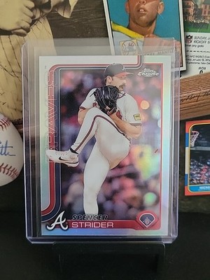 2025 Topps Chrome Spencer Strider - Refractor #46 - Atlanta Braves  