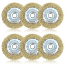 6 PCS  Wire Brush Replacement Ryobi Patio Cleaner RAC814, RY18PCA, OPC1800 115mm