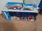 Playmobil Antex truck red grey dump trucks 3 workers 3669 vintage box stickers