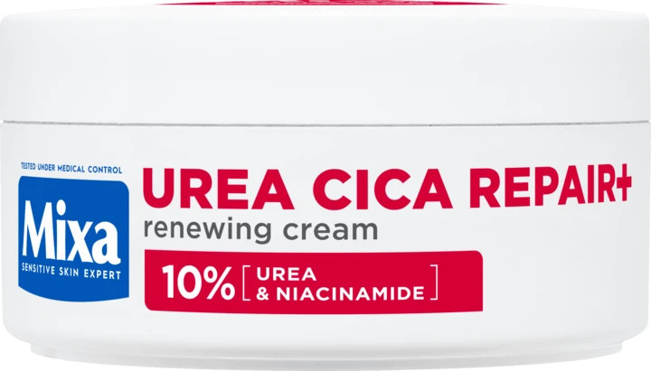 Mixa Urea Cica Repair+ Renewing Cream Repairs Smooths Roughness & Flakes 150ml