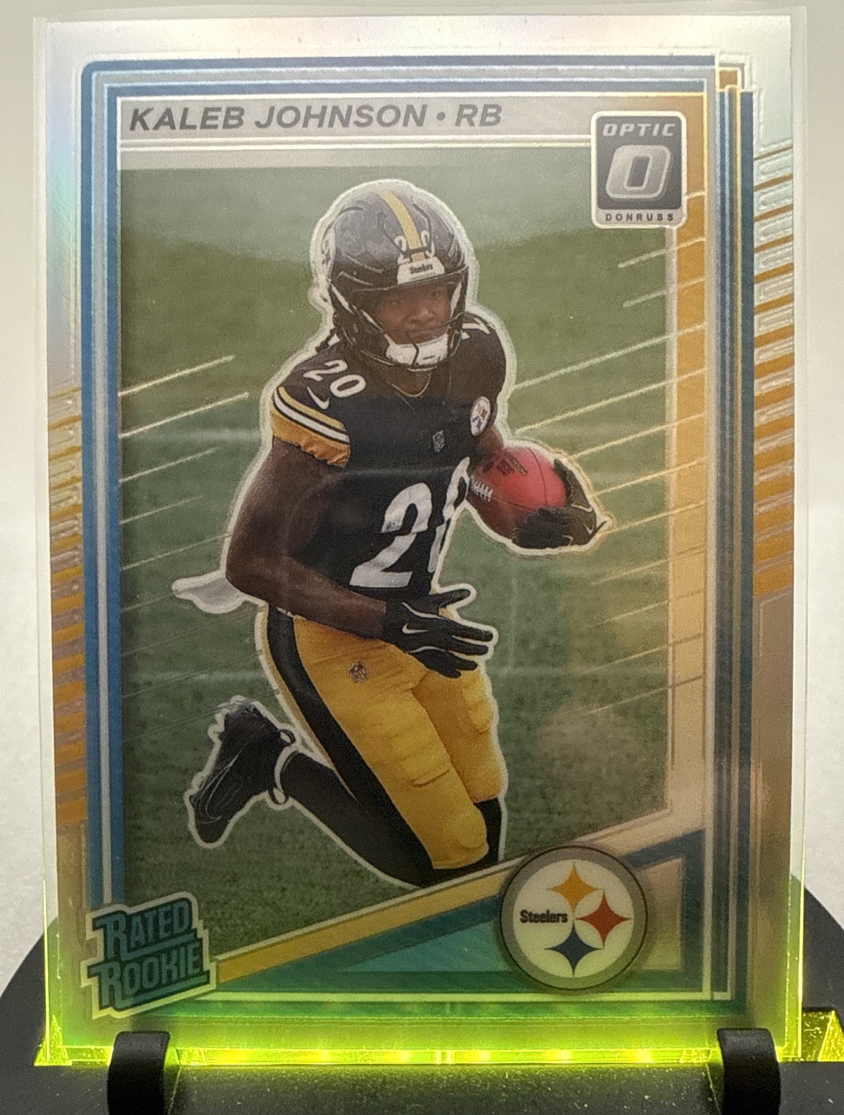 2025 Donruss Optic Rated Rookie Preview Silver RC Kaleb Johnson #322