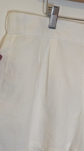 Vineyard Vines White Luxe Linen Pull-On Shorts Women's Size Small - Picture 2 of 9