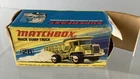 LESNEY MATCHBOX SUPERFAST #MB28 MACK DUMP TRUCK RARE I TYPE BOX ONLY TAPED END