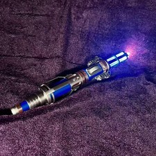 12th Doctor Who Sonic Screwdriver Replica Prop Metal Blue Driver Ver Xmas Gift