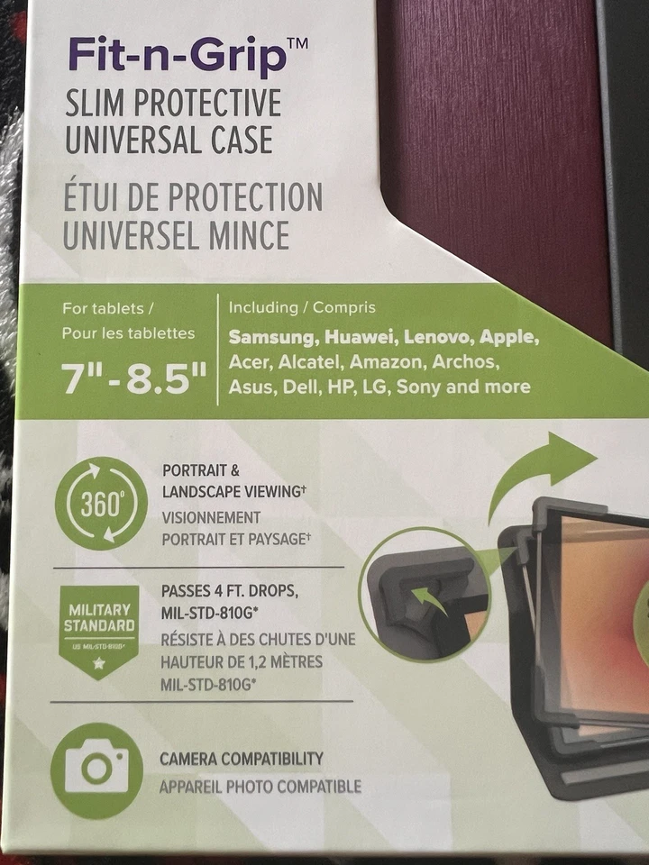 Targus Fit-n-Grip Slim Protective Universal Tablet Case 7"-8.5" - Image 3 of 3