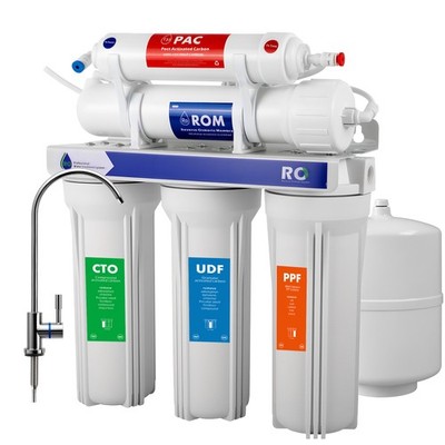 5 Stage Reverse Osmosis Water Filtration System Purifier 99.99% 75GPD Filter Set