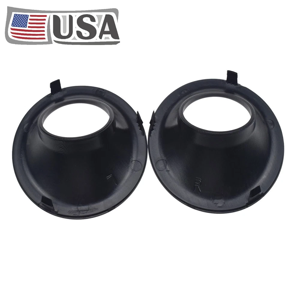 Fits 2015-2022 Dodge Challenger Pair Fog Light Front Bumper Lamp Cover Bezel Kit - Image 3 of 4