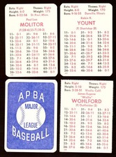 1978 APBA Original Season w/ EX Players - MILWAUKEE BREWERS Team Set