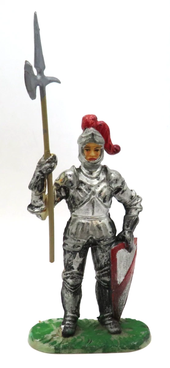 Elastolin Hausser Wachser Figur Prinz Arne kämpfend Version 8804 1956