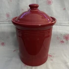 HLC ~ Fiestaware ~ Fiesta ~ Small 1qt. 7.5" Scarlet Canister ~NEW w/o tag