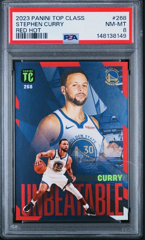 Stephen Curry 2024 Top Class UNBEATABLE Steph Red Hot SP Rare PSA 8