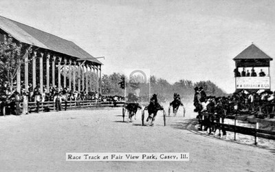Fair View Park Horse Race Track Casey Illinois IL - Reprint