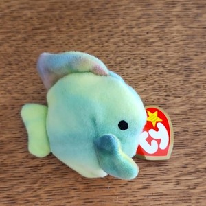 Ty Teenie Beanie Babies Coral the Fish Plush 1999, Ages 3-7 Years, 3-4, 4-7
