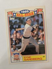 1990 Topps All Star Baseball Game Commemorative Set Ryne Sandberg Card #3