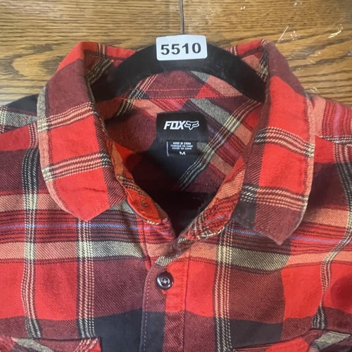 Fox Racing Jacket Mens Medium Plaid Flannel Sherpa Lined Button Up Outdoor - Picture 11 of 11