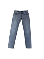 Vigoss The Chelsea Skinny Jeans Juniors 7/8 Gray Stretch Embroidered Pockets