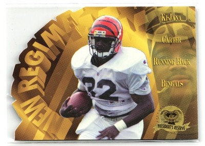 1996 Collector's Edge President's Reserve New Regime Ki-Jana Carter #11 #/12000