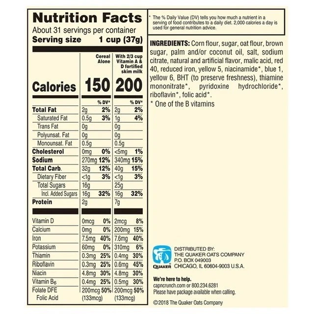 Cap’n Crunch’s Crunch Berries Breakfast Cereal (40 oz) 2 20oz BAGS GREAT DEAL!! - Image 4 of 4