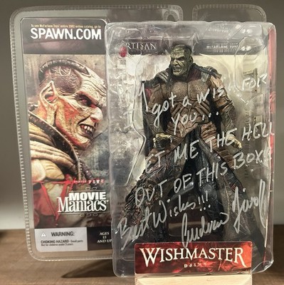 Andrew Divoff Signed Wishmaster McFarlane Figure Inscribed Autograph Djinn