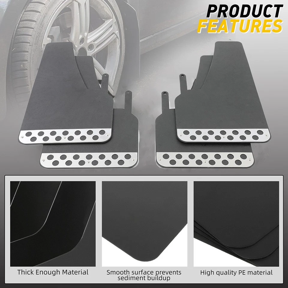 Guardabarros contra salpicaduras con reflectores para Ford F-150 F-250 F-350 serie F Foto 3 de 4