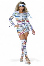 Brand New Neon Mummy Adult Costume