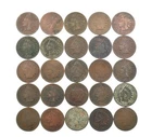 Lot 25 1800's 1880 1881 1886-1889 Indian Head Cent Coin Collection 1/2 Roll *641