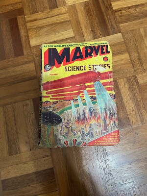  Marvel Science Stories Pulp Fiction 1st Series Feb 1939 Vol 1 #3