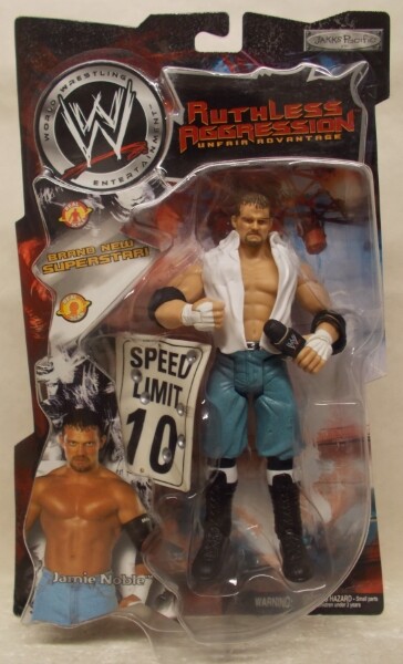 WWE Ruthless Aggression Series 2 Jamie Noble With Speed Limit Sign Grapple MOC