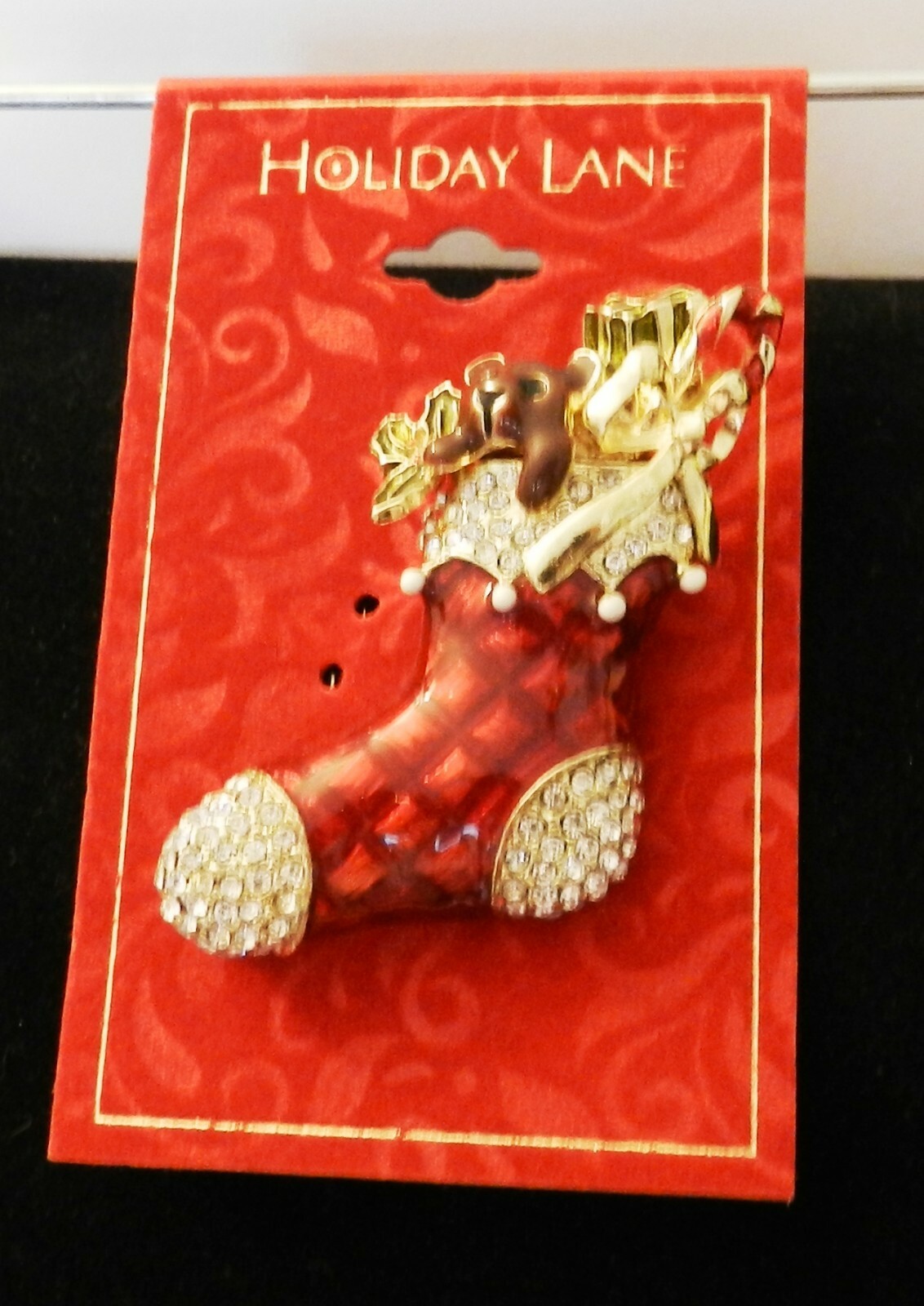 Macy's Holiday Lane Holiday Brooches/Pins and 3 sets of Earrings U