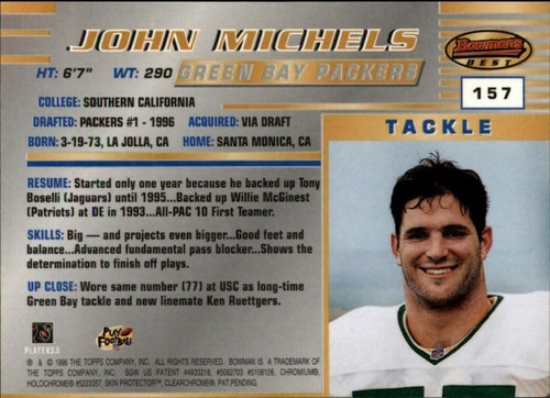 1996 Bowman's Best Football  *COMPLETE YOUR SET*  Pick From List - Picture 312 of 356