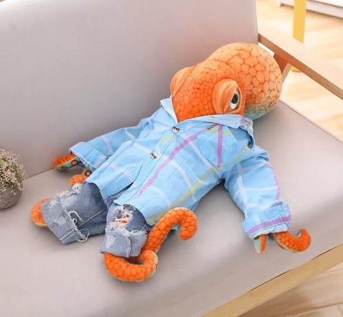 Octopus Squid 12 Inch Pillow Stuffed Animal Plush Toys Toddler Doll Kids Gifts - Picture 6 of 13