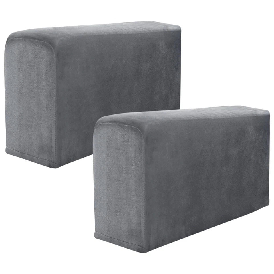 1Pair Removable Arm Stretch Sofa Couch Chair Protector Armchair Covers Armrest - image 4 of 4