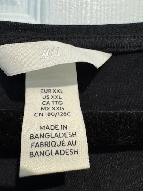 Woman's Plus Size H & M Black T shirt Size XXL - Image 2 of 2