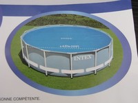 Solarplane 457 Intex Easy & Frame Pool Solarfolie Solar WäRmeplane Nur Plane Neu