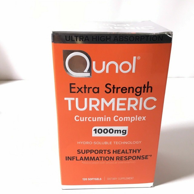Qunol 11474SEG120 Turmeric Softgel Curcumin 120 Count for sale online