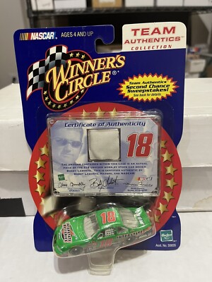 2001 Winners Circle Bobby Labonte Team Authentics Nascar Diecast Firesuit Relic