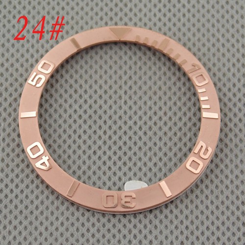 40 mm bisel de cerámica/titanio rojo negro azul verde ajuste 43 mm reloj automático p349 - Imagen 31 de 41