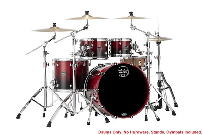 Mapex Saturn Scarlet Fade Rock Fast Drums Set 22/10/12/16 Shell Pack Auth Dealer