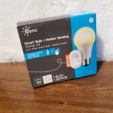 NEW GE Cync Smart Bulb Starter Kit 800 Lumens Sensor Motion Sensing Soft White