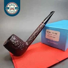Rossi by Savinelli, Sitting 8802, Rusticated Canadian Briar Tobacco Pipe, 6mm